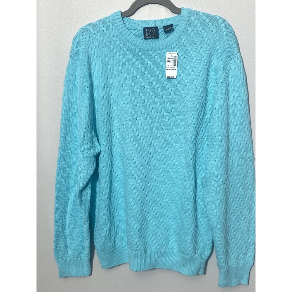 Jos A Bank Signature Men's Large Lightweight Sweater Pullover Preppy Golf Spring